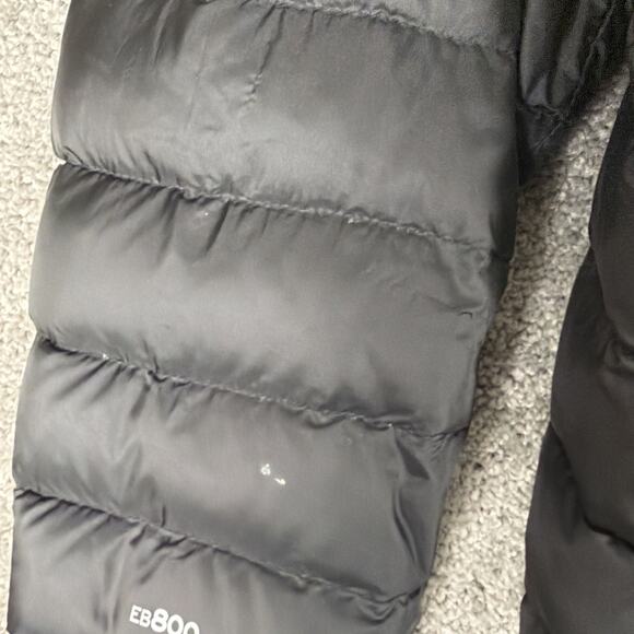 Eddie Bauer Jacket Mens M Black EB800 First Ascent Goose Down Puffer Full Zip - Picture 3 of 9